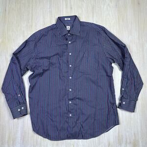 Peter Millar Multicolor 100% Cotton Striped Button Down Casual Dress Shirt XL